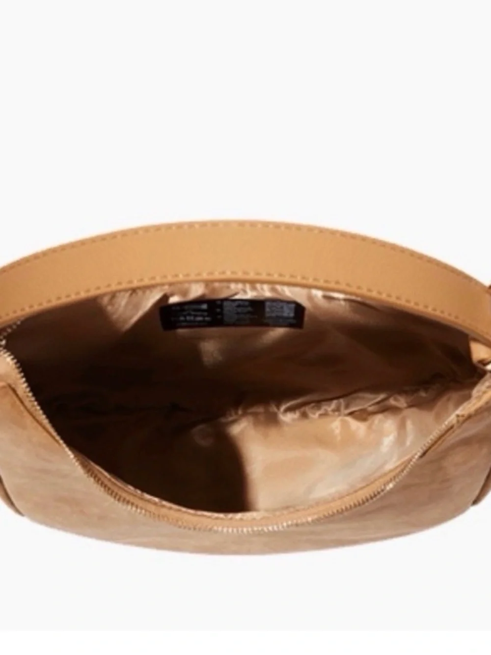 4th Reckless Faux Suede Hobo Shoulder Bag in Cognac Brown